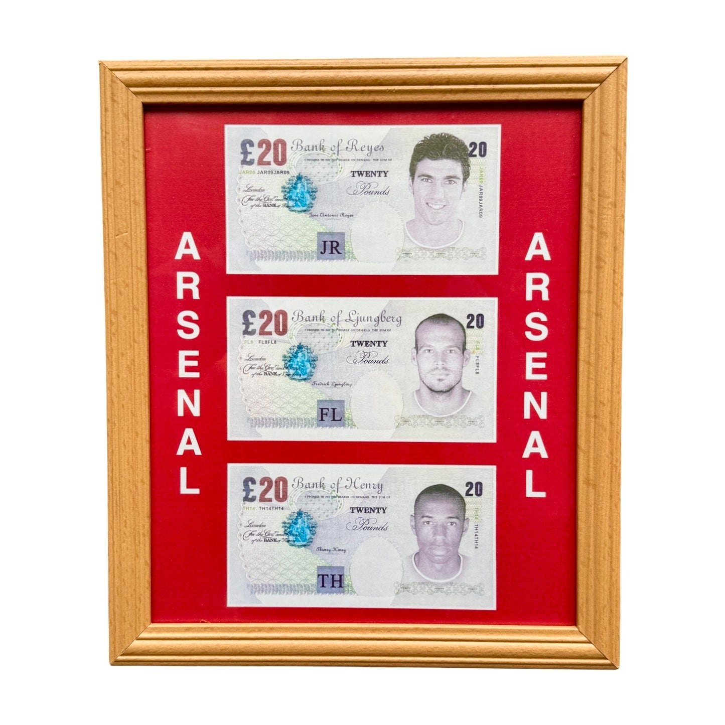 Early 2000s Framed Arsenal Folk Art