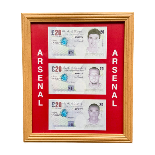 Early 2000s Framed Arsenal Folk Art