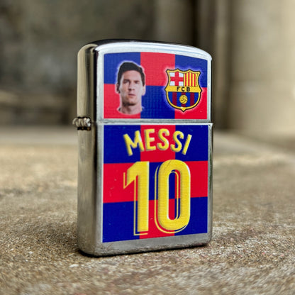 Selection of Vintage Football Zippo Style Lighters