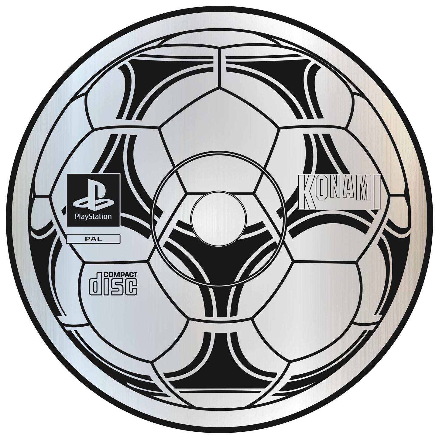 KONAMI 98 Playstation CD Rom Wall Mirror by astorelike94