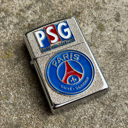 Selection of Vintage Football Zippo Style Lighters