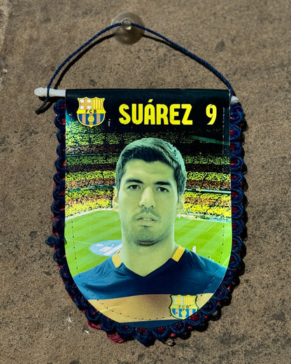 Suarez Barcelona - Vintage Football Pennant