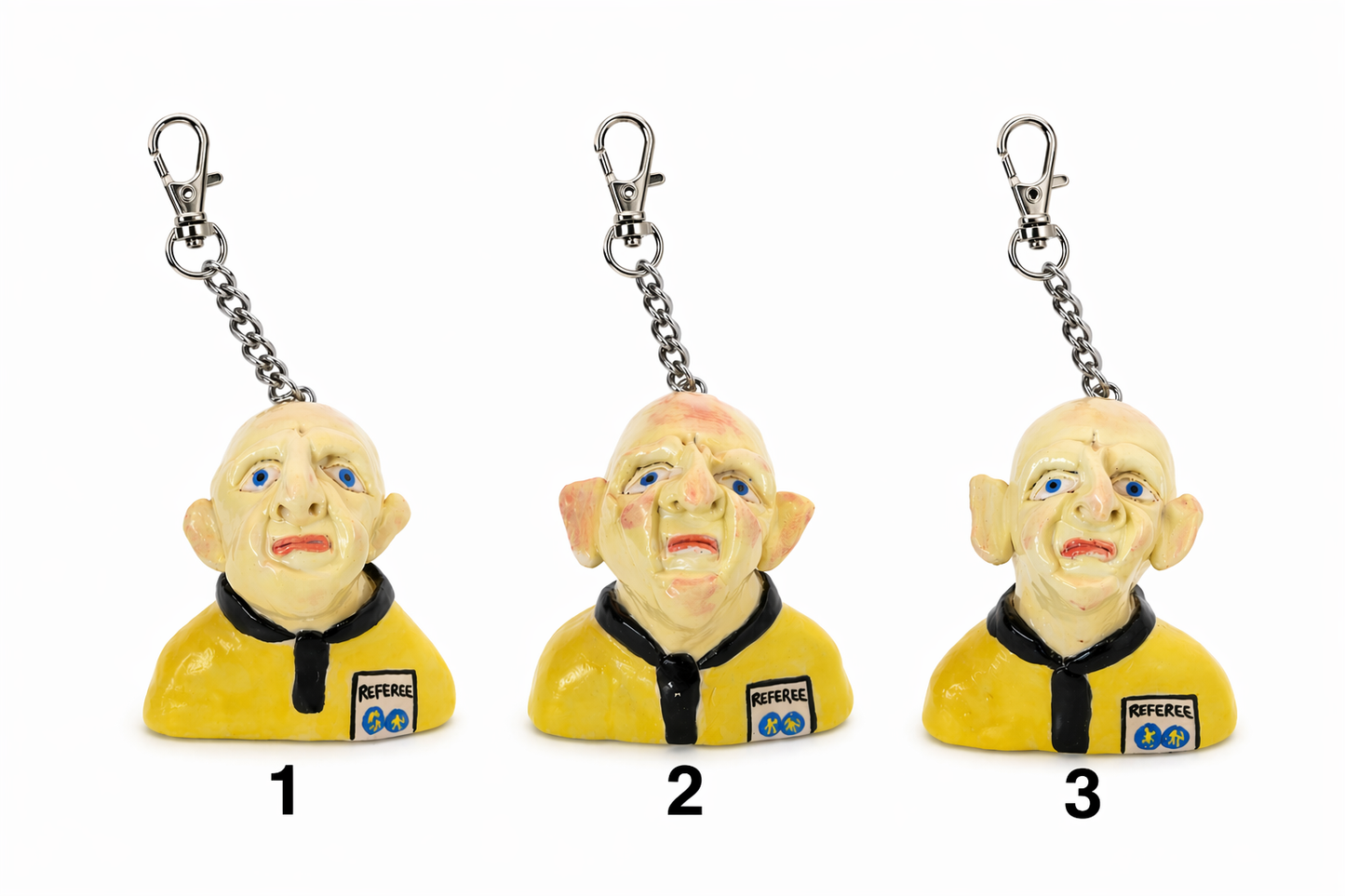 Ceramic Collina Head Keychain by FOOT POTT