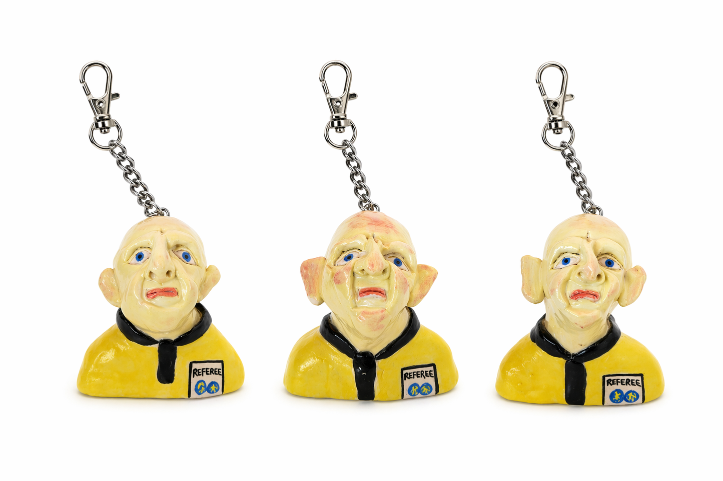 Ceramic Collina Head Keychain by FOOT POTT