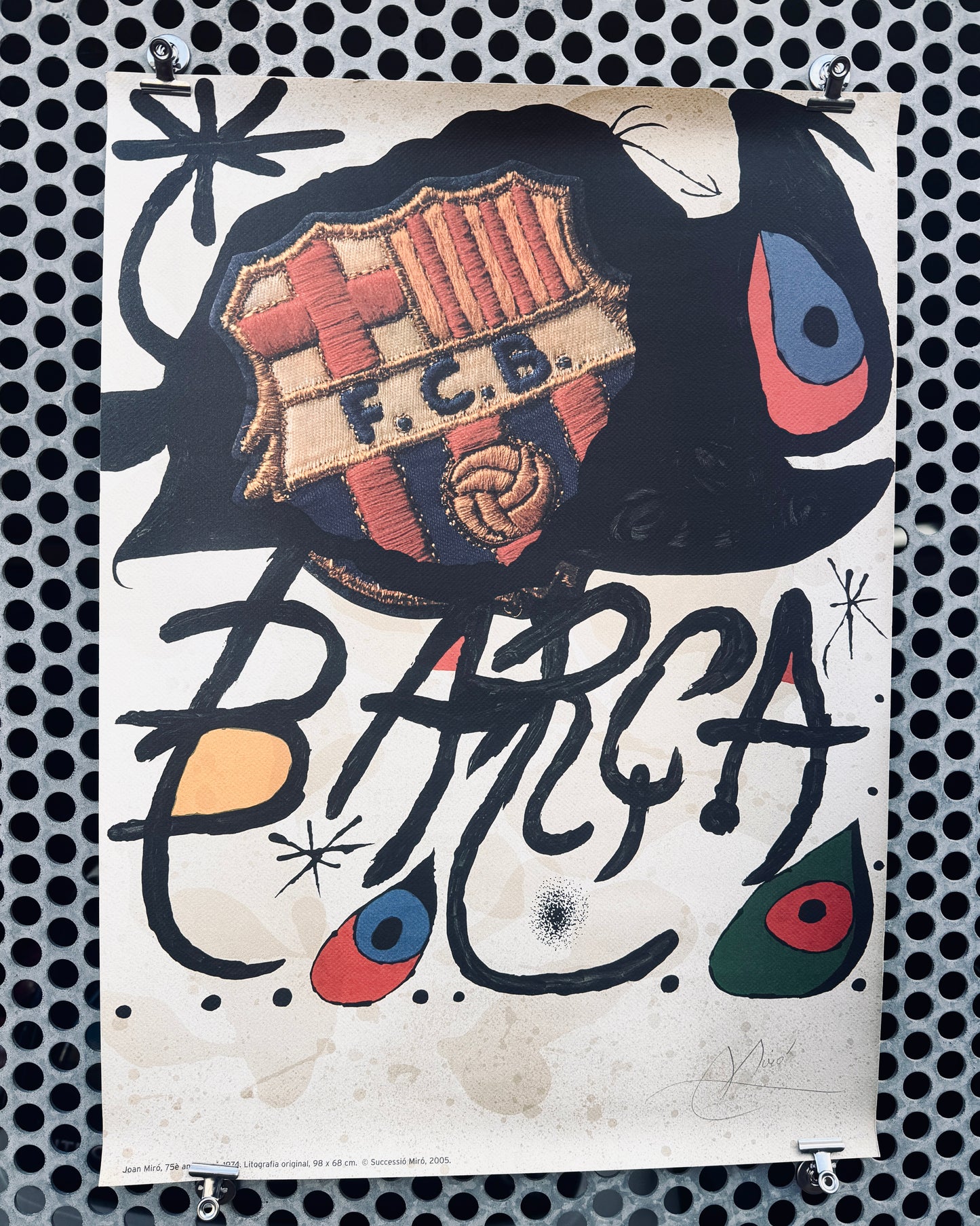 Super Rare Joan Miró Barcelona Poster (Official Reproduction)