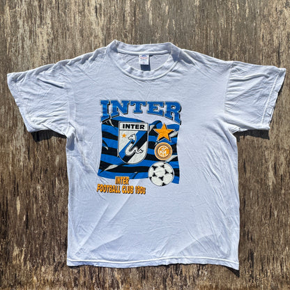 Inter Milan Single Stitch 90s Fan T-Shirt