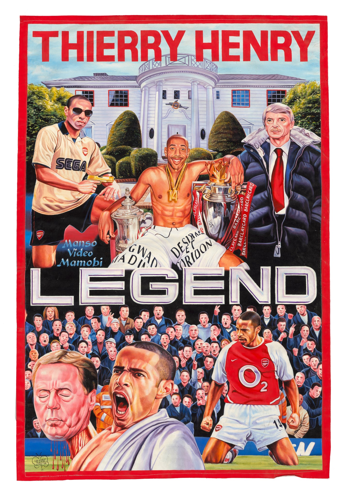 Thierry Henry LEGEND - Deadly Prey Print by C.A. Wisely