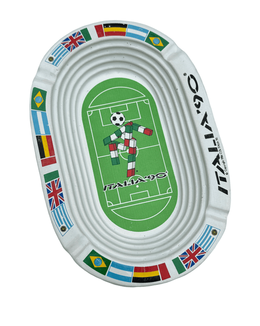 Vintage Official Italia 1990 Football Ashtray