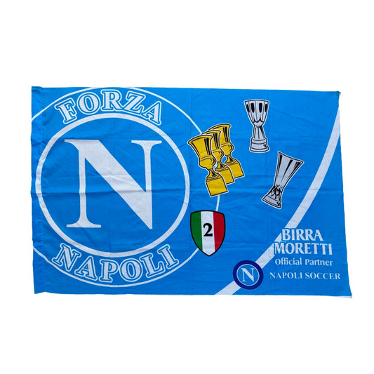 Original Napoli 1989-1990 Second Scudetto Win Flag