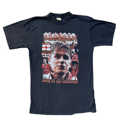 David Beckham Man U Bootleg Vintage Football T-Shirt