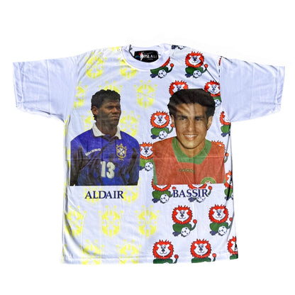 Vintage Brazil V Morocco France 98 Football Fan Shirt