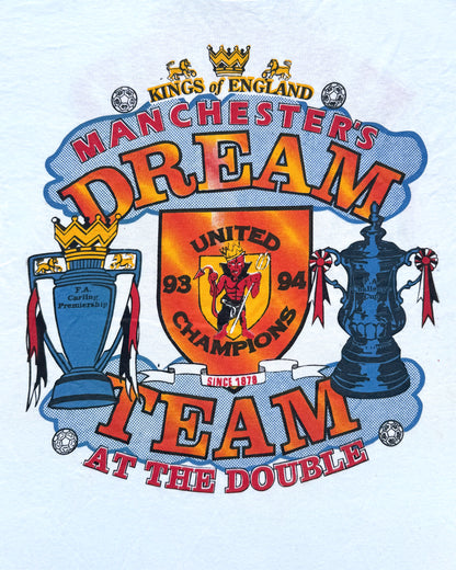 Man United 1994 Double Winners Single Stitch T-Shirt