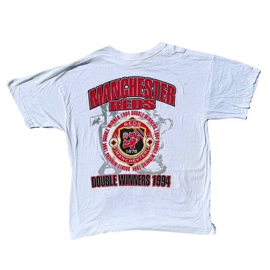 Man United 1994 Fergie Says Make Mine a Double T-Shirt