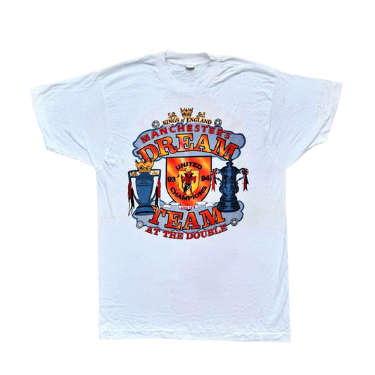 Man United 1994 Double Winners Single Stitch T-Shirt