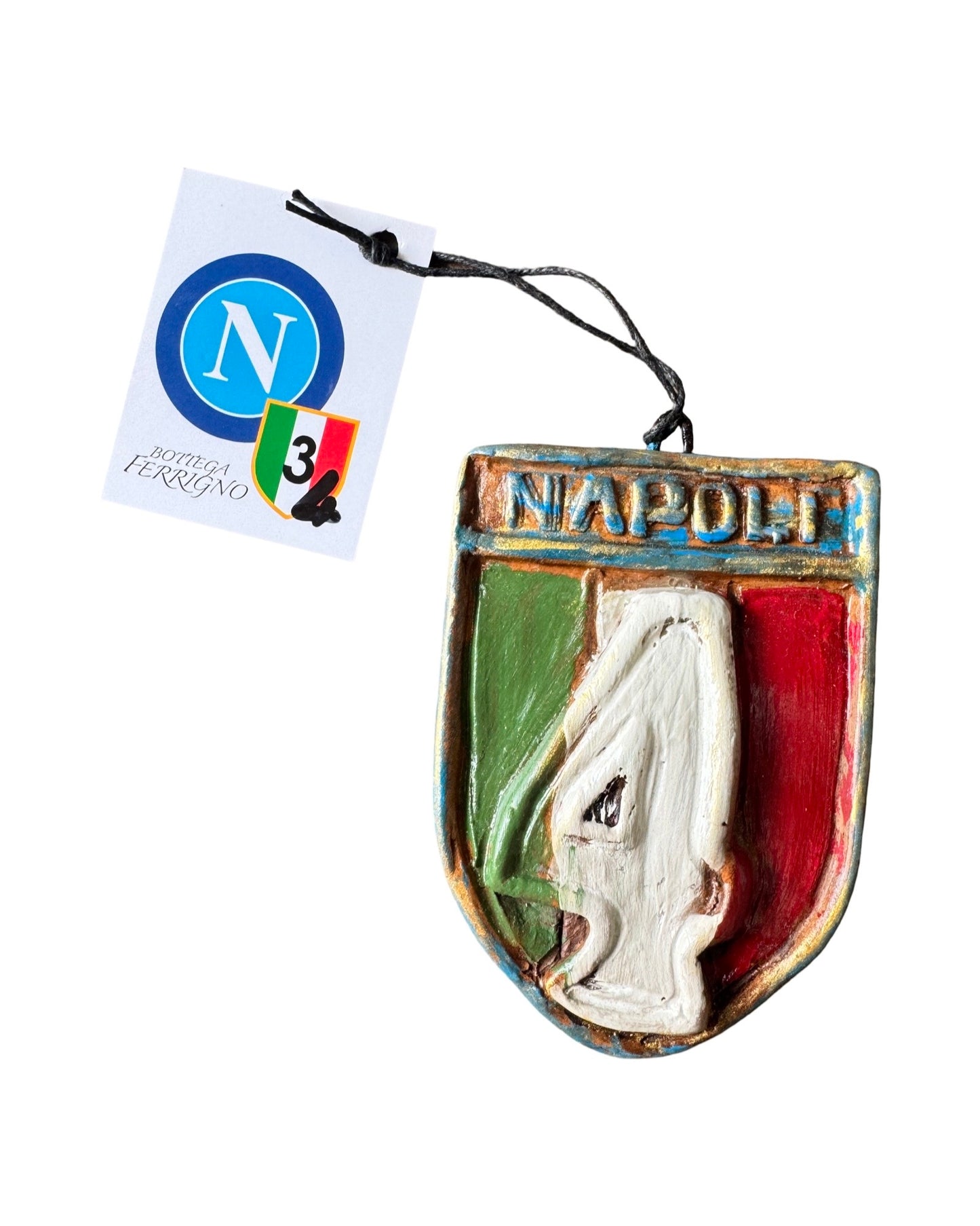 Hand made Napoli 4th Scudetto Win Ceramic Wall Hanging
