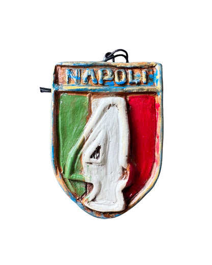 Hand made Napoli 4th Scudetto Win Ceramic Wall Hanging