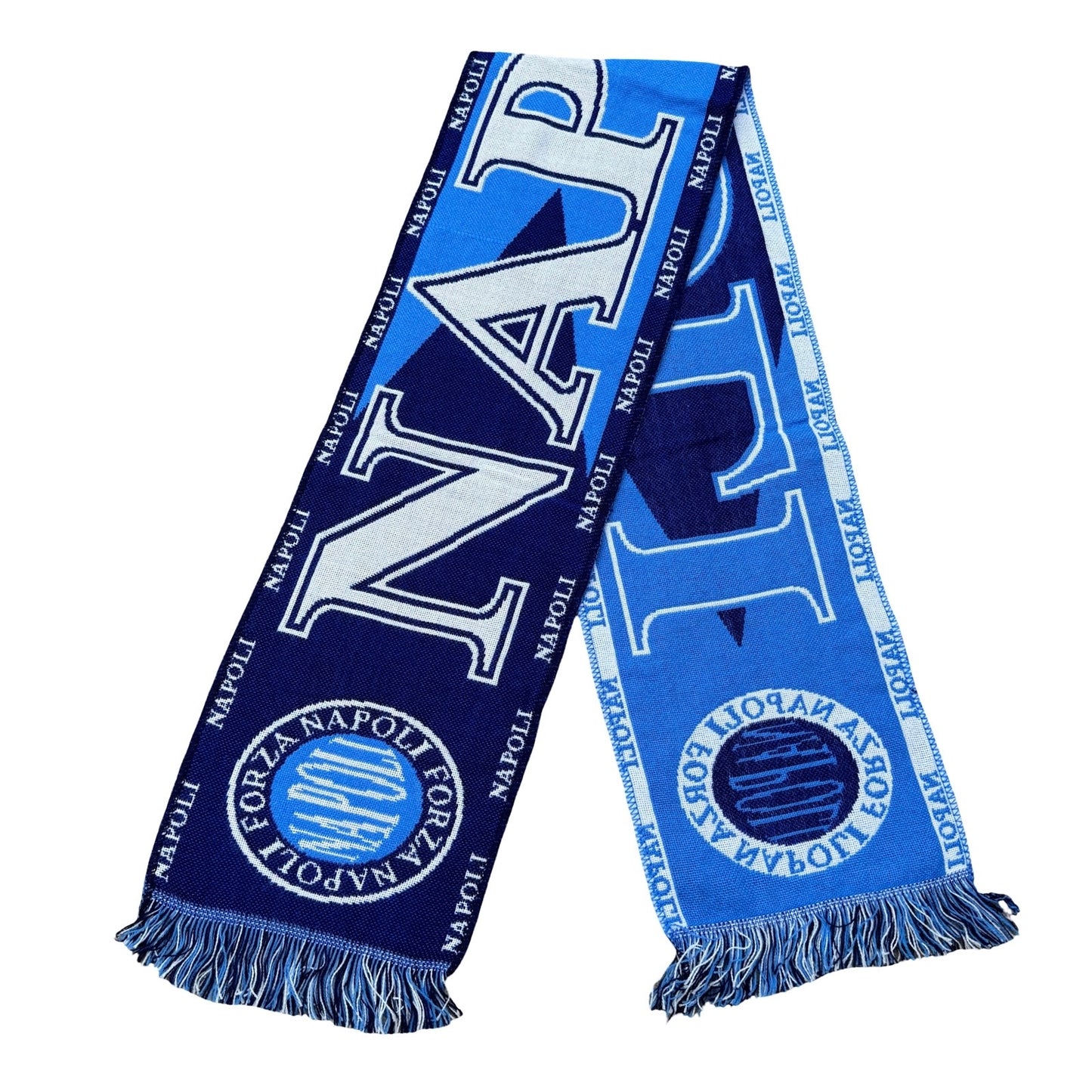Woven Napoli Football Spell Out Scarf