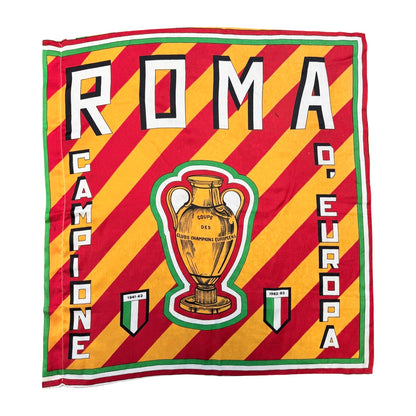 Rare 80s Roma European Football Flag