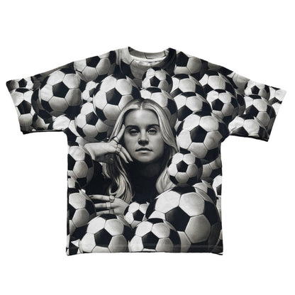Russo Goal Machine - Lionesses Screen Printed AOP Fan T-Shirt