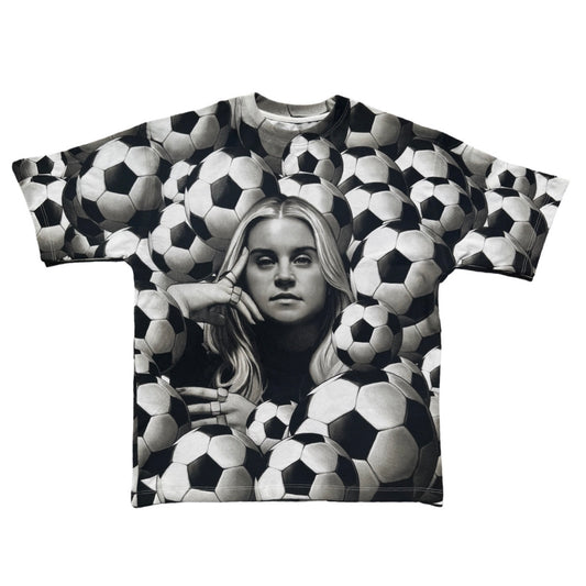 Russo Goal Machine - Lionesses Screen Printed AOP Fan T-Shirt