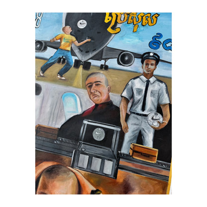Airport 98 By Nem - Oil Painting on Canvas