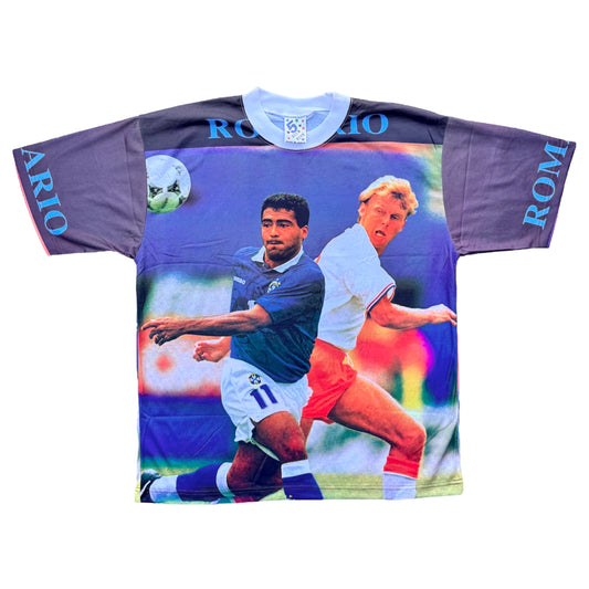 Vintage Romario Bootleg Brazil Fan Football Shirt