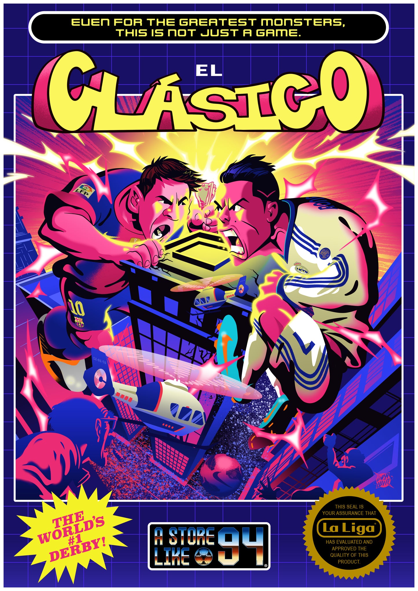 Limited Edition - El Clásico Pop Up Prints by @Charlesdrawin