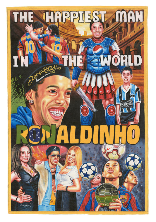 Ronaldinho The Happiest Man in the World - Deadly Prey Print by Daniel