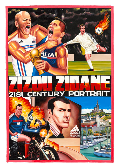 Zidane a 21st Century Portrait - Deadly Prey Print by Salvation
