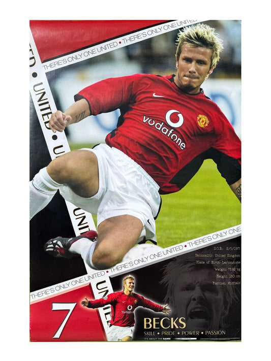 Vintage 2000s David Beckham Poster