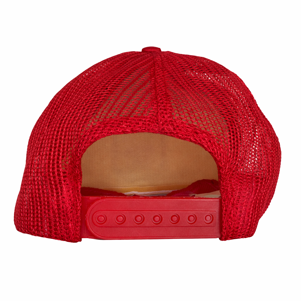 Vintage 80s Benfica Red and White Trucker Snap Back Cap