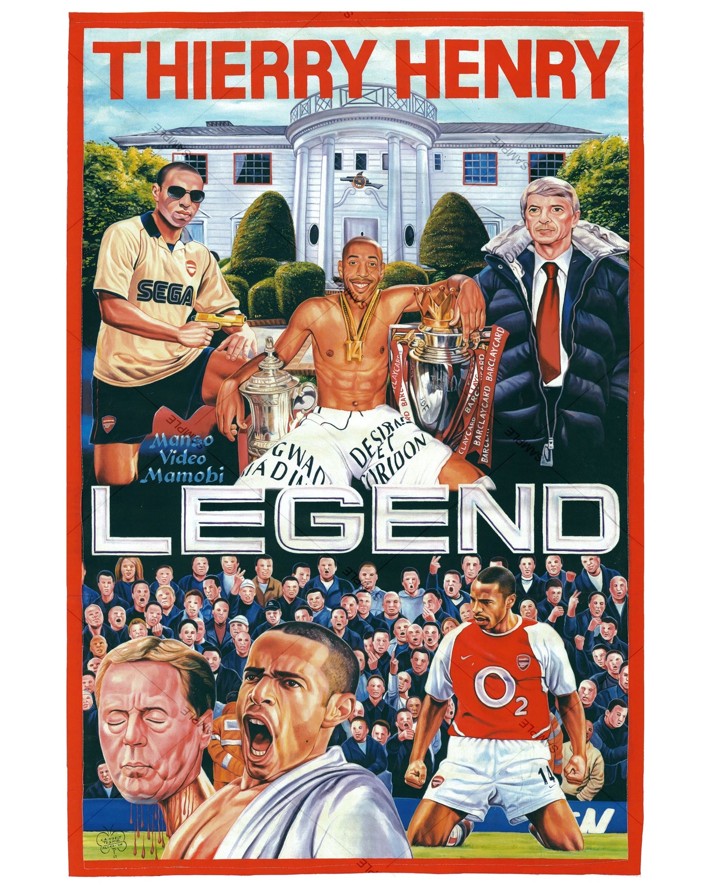 Thierry Henry LEGEND - Deadly Prey Print by C.A. Wisely