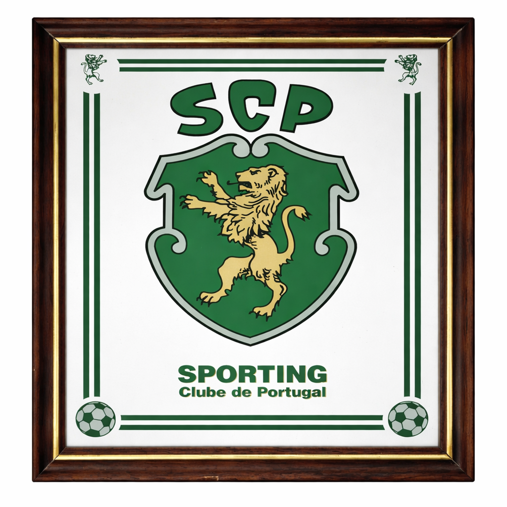 Vintage Sporting Lisbon Wall Mirror