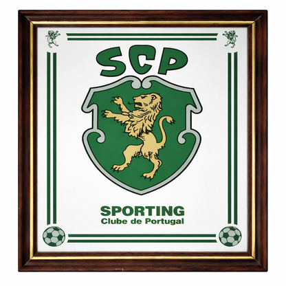Vintage Sporting Lisbon Wall Mirror