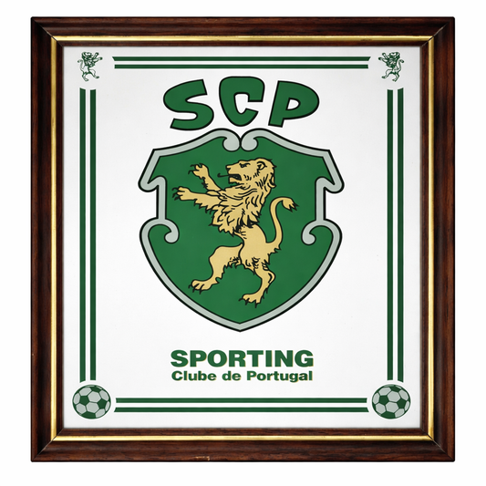 Vintage Sporting Lisbon Wall Mirror