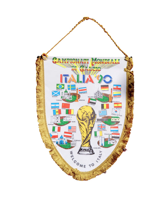 Vintage Italia 90 World Cup Pennants